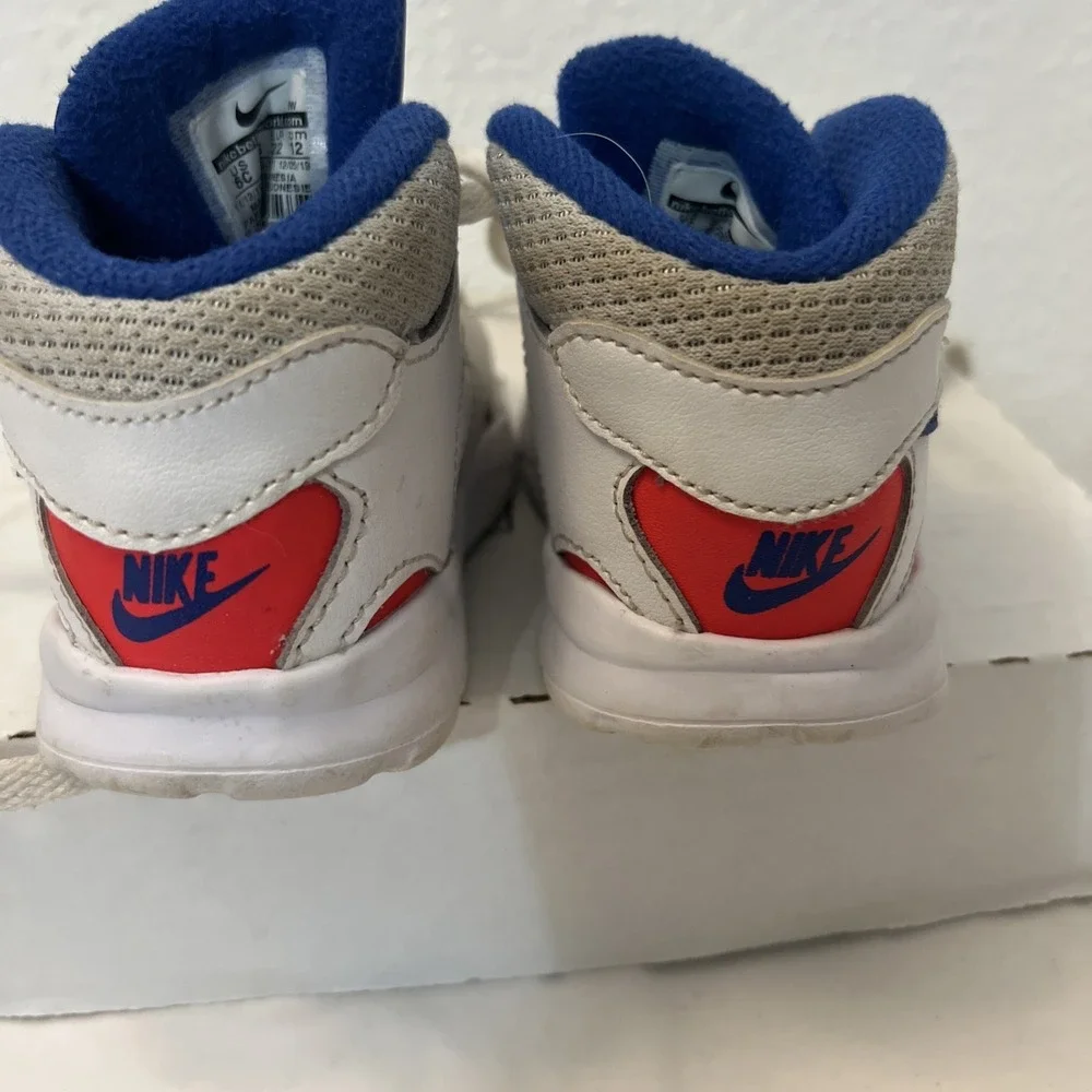 Nike Trainer SC II (TD) 631490-002 Size 6C Child Toddler Unisex White Blue Red